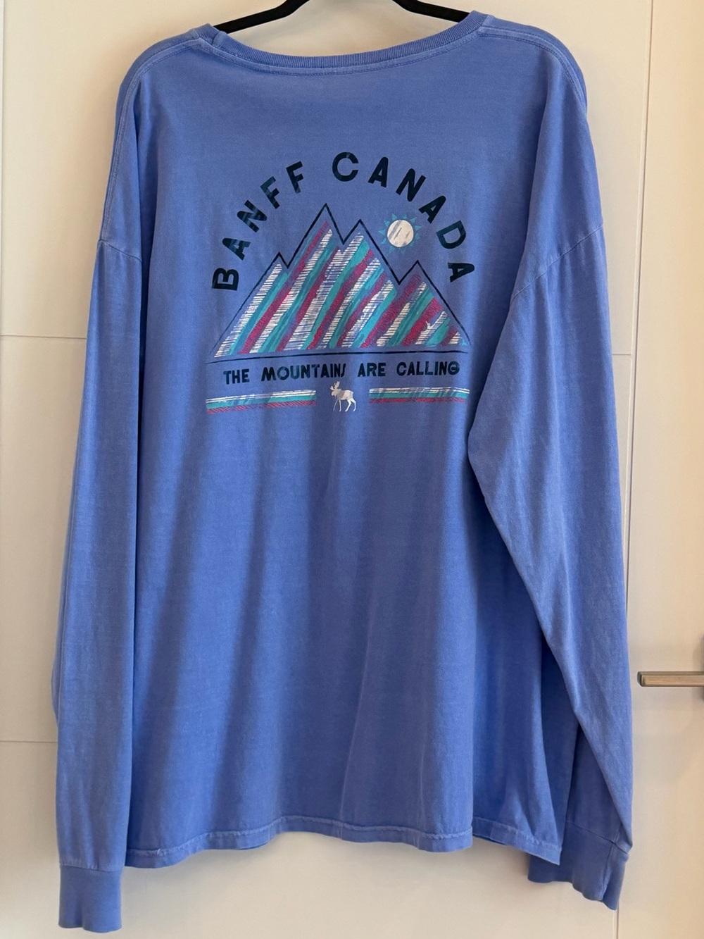 Banff Canada Blue Mountain Graphic Long Sleeve Tee